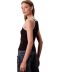 CK LV047D300G UB1 CTN RIB TANK WITH COLOR BLOCK TR