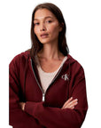CK LV047B270G WCV MONOLOGO FRENCH TERRY FZ BF HOOD