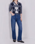 ג׳ינס Levi’s Easy Dad לנשים כחול 005DC-0004 – מראה מלא על דוגמנית
