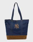 60856115 Suede Denim Tote NY Yankees - NVY