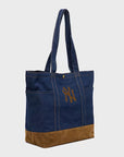 60856115 Suede Denim Tote NY Yankees - NVY
