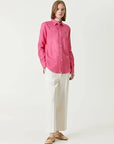CLASSIC-LONG SLEEVE-BUTTON FRONT SHIRT 211970730 007 - xtazy fashion