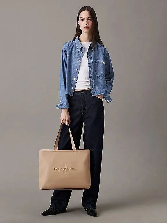 SCULPTED SLIM TOTE34 MONO K60K612222 PBF - xtazy fashion