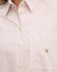 WOVEN LABEL RELAXED SHIRT J20J224436 0E5 - xtazy fashion