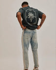 YN JEANS STRIP BLUE