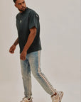 YN JEANS STRIP BLUE
