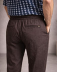 GIANNI LUPO מכנס פשתן FJ3270 S26 BROWN