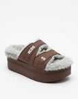 GCDS כפכף לנשים GC262WF16-033 BROWN