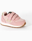 GIRL ALLY GOLD SILVER FIRST STEP-ROSA — נעלי ילדים — ורוד