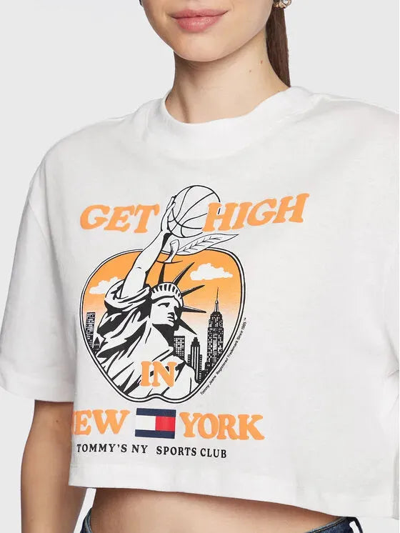 חולצה טומי הילפיגר - DW0DW14925 YBR - xtazy fashion