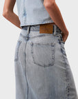 LV047C728G 0NK DENIM MAXI SKIRT SHORELINE