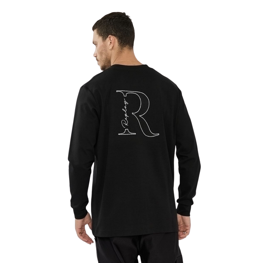 M AMMONIA LS T-SHIRT 27166832 BLACK 99
