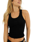 W RIB TANK TOP 25274893 BLACK 99