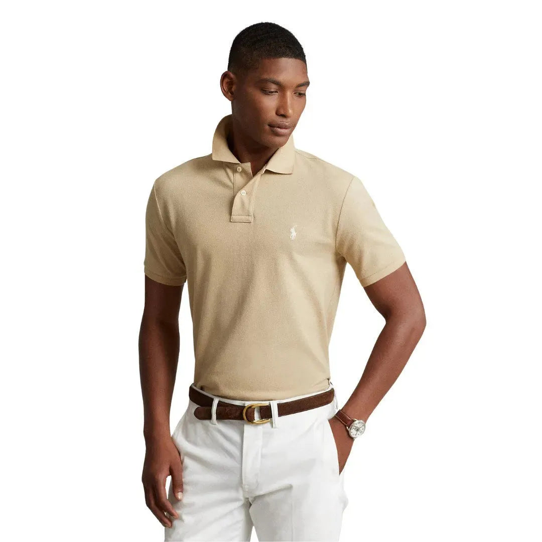 חולצה פולו ראלף לורן - BEIGE 710680784306