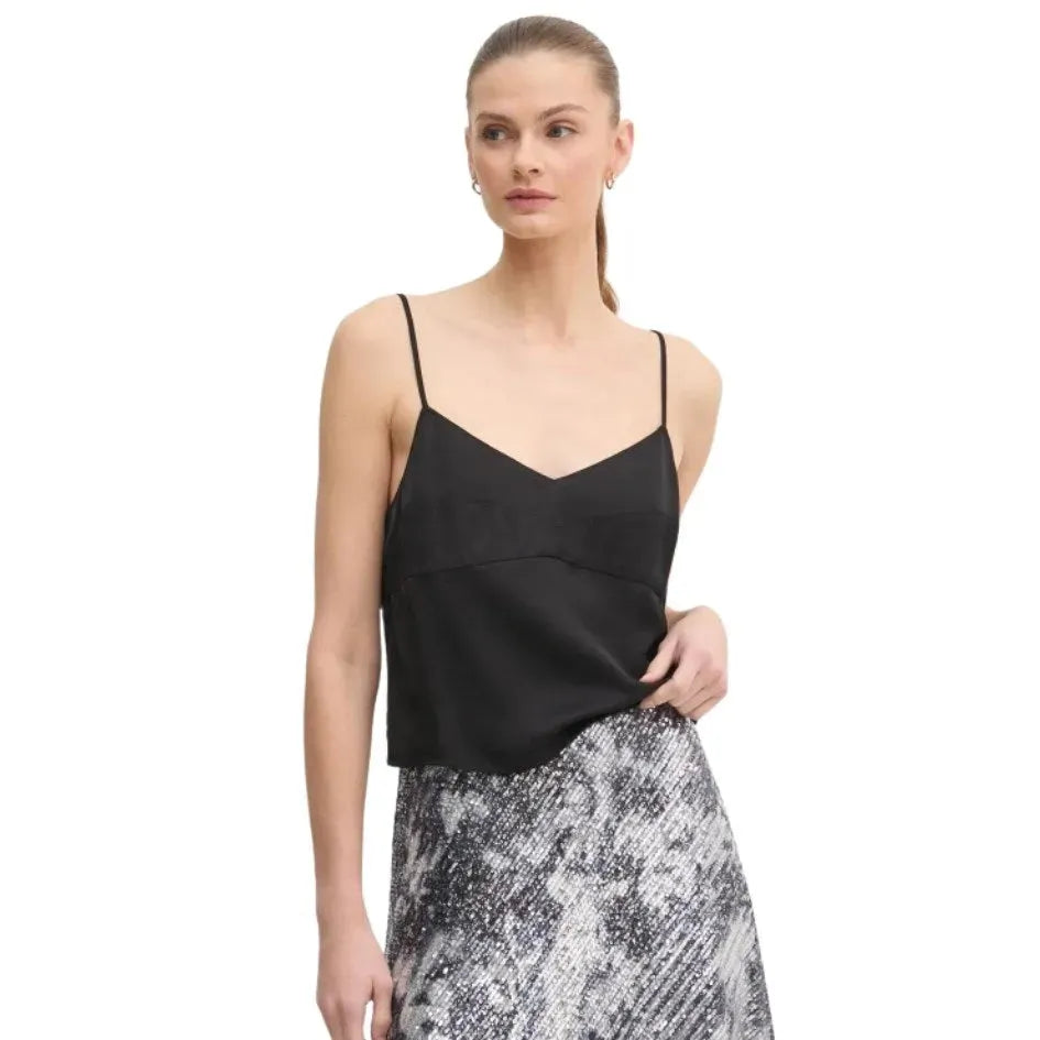 BUSTIER SEAM SATIN TOP J20J225019 BEH