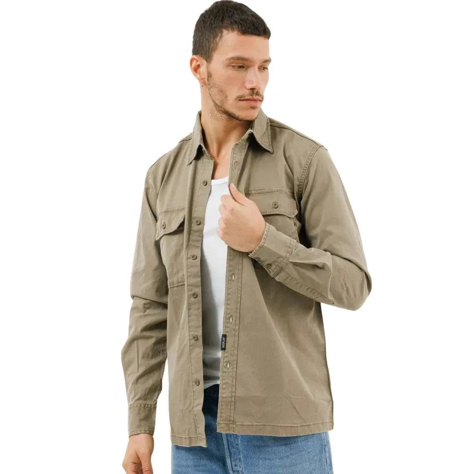 Camicie PF M4128-85003606 LIGHT MUD
