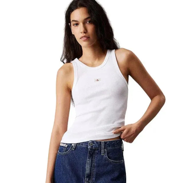 WOVEN LABEL RIB TANK TOP J20J224762 YAF