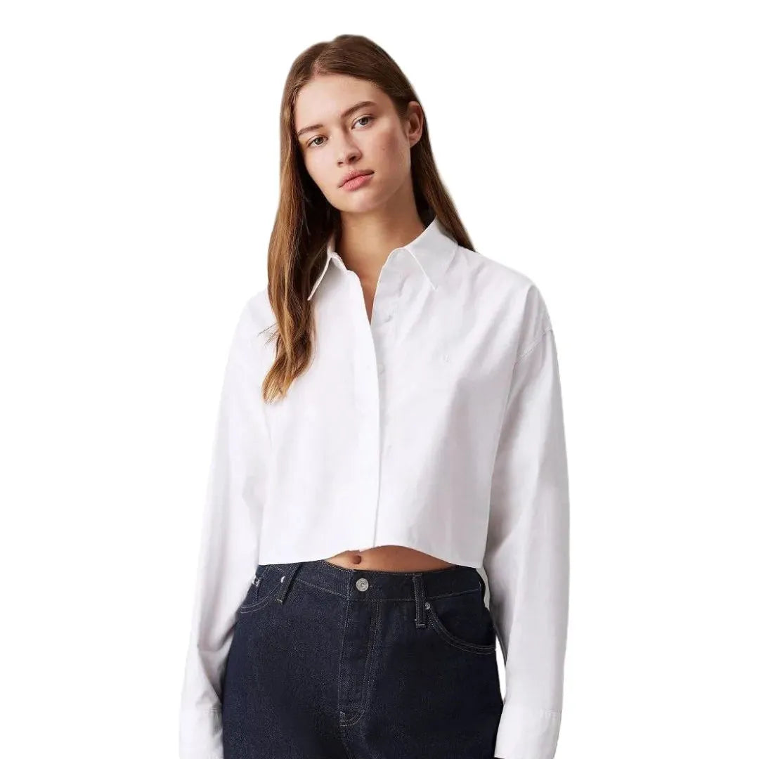 OXFORD LS CROPPED SHIRT J20J225079 YAF