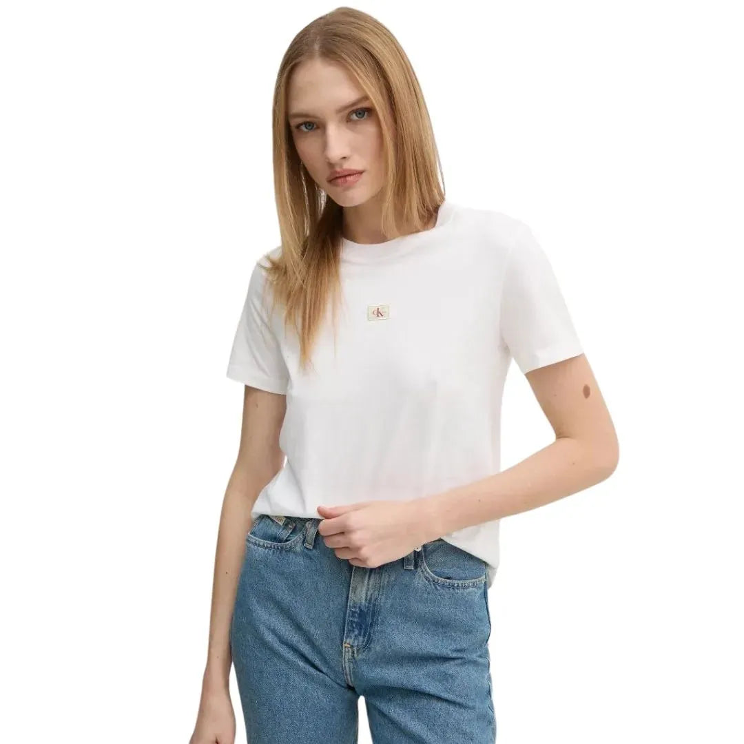 WOVEN LABEL REGULAR JERSEY TEE J20J225084 YAF