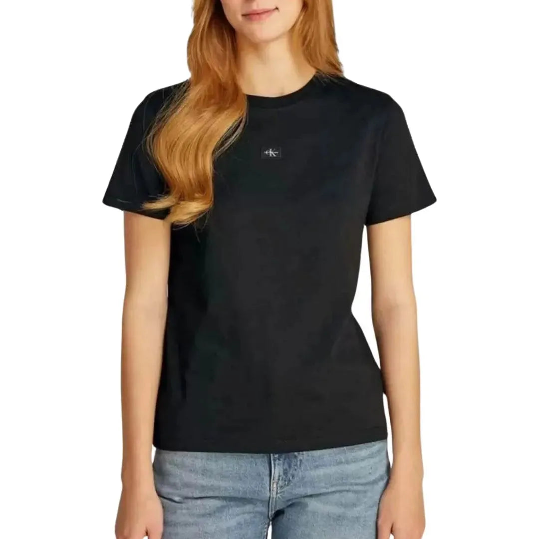 WOVEN LABEL REGULAR JERSEY TEE J20J225084 BEH