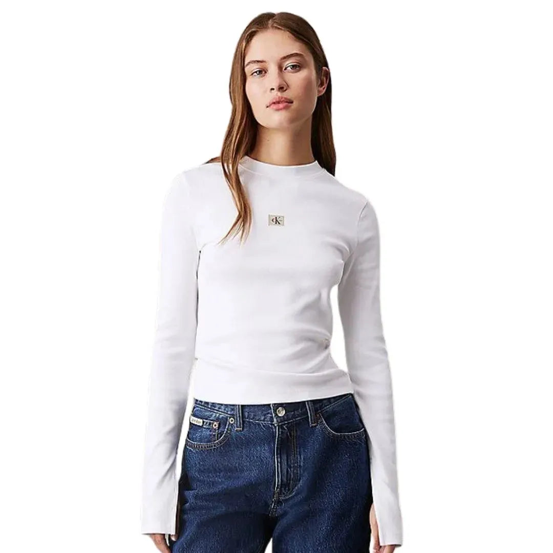 WOVEN LABEL RIB LS TOP J20J224760 YAF