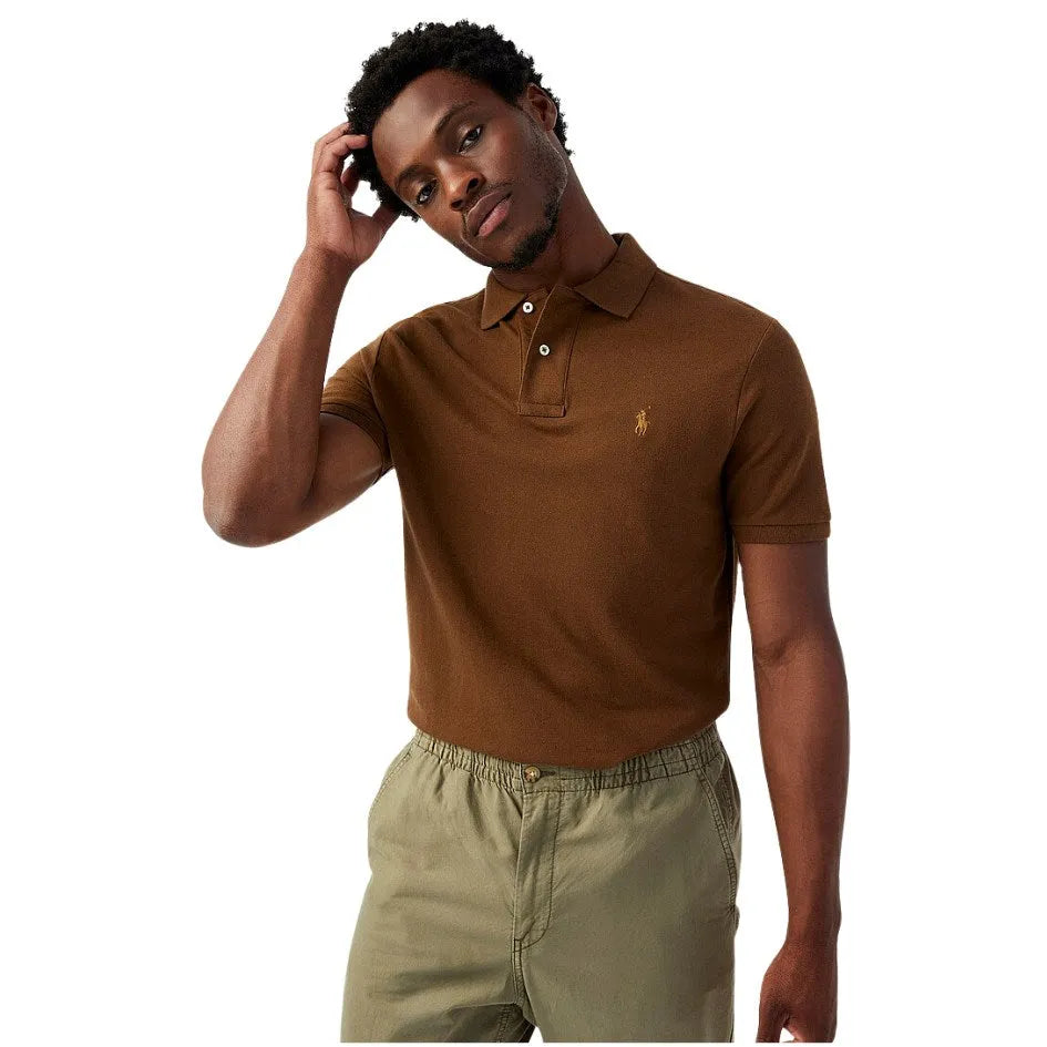 חולצה פולו ראלף לורן - BROWN 710680784402