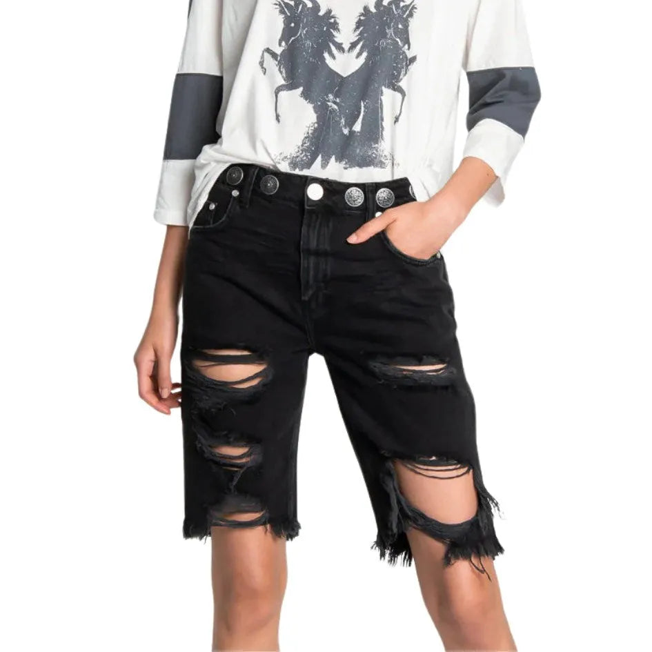 שורט גינס וואן - 23652 BLACK