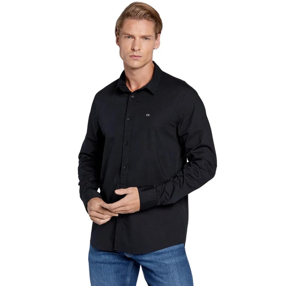 STRETCH POPLIN SLIM SHIRT K10K110856 BEH