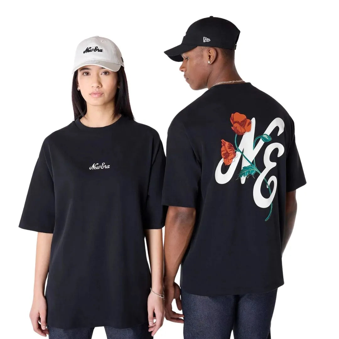 NE FLORAL GRPHC TEE NEWERA BLK 60596609
