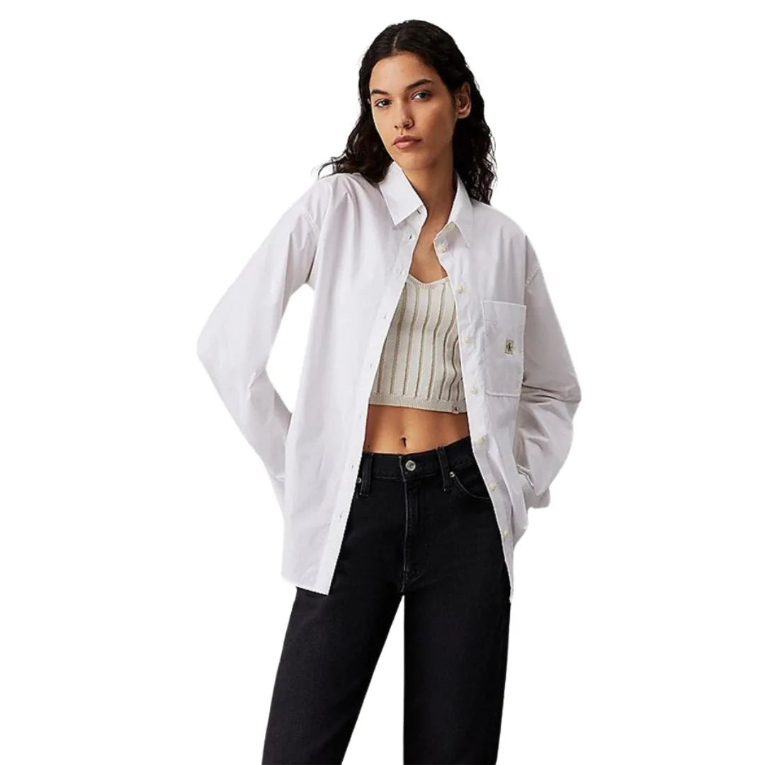 WOVEN LABEL RELAXED SHIRT J20J224436 YAF