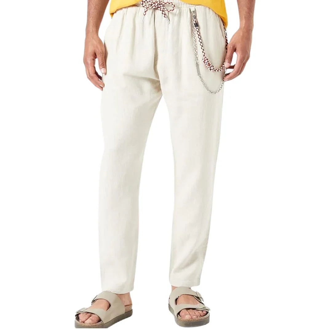 GIANNI LUPO מכנס פשתן FJ3270 WHI