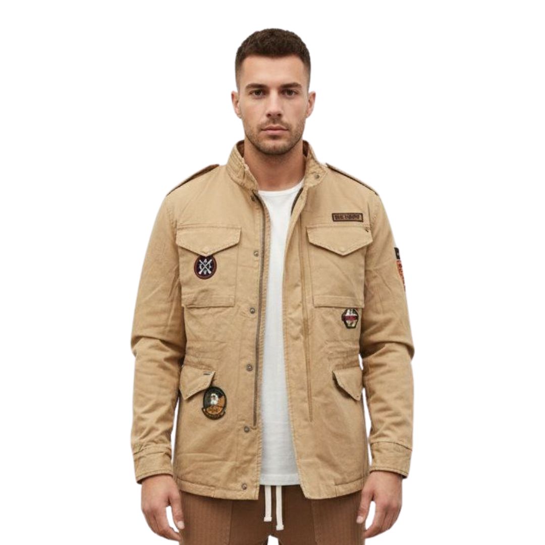 GIANNI LUPO גקט פאצים קאמל GL5187BD