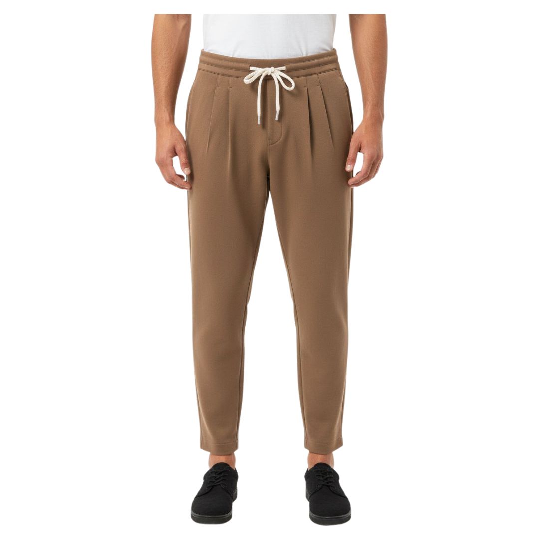 YN TROUSERS P0080BRO BROWN