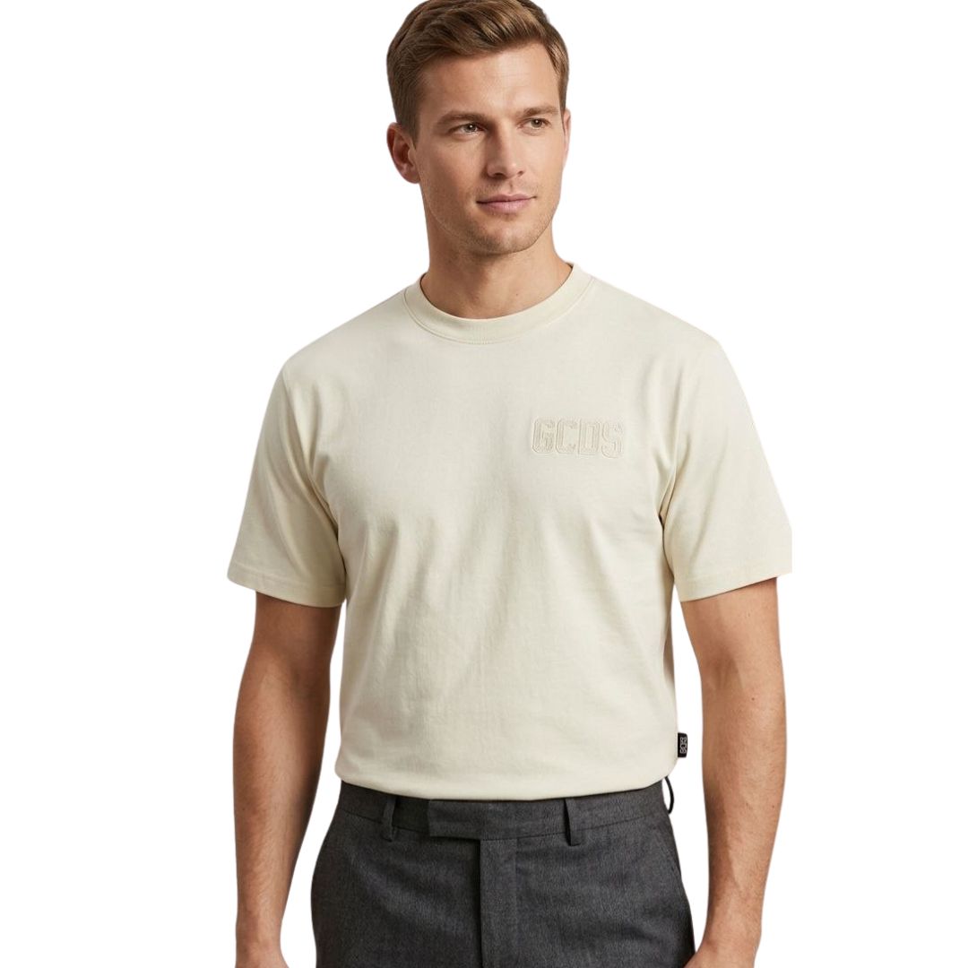 GCDS T-SHIRT MT03 OFF-WHITE