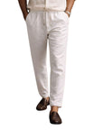 GIANNI LUPO מכנס פשתן FJ3270 S26 WHI
