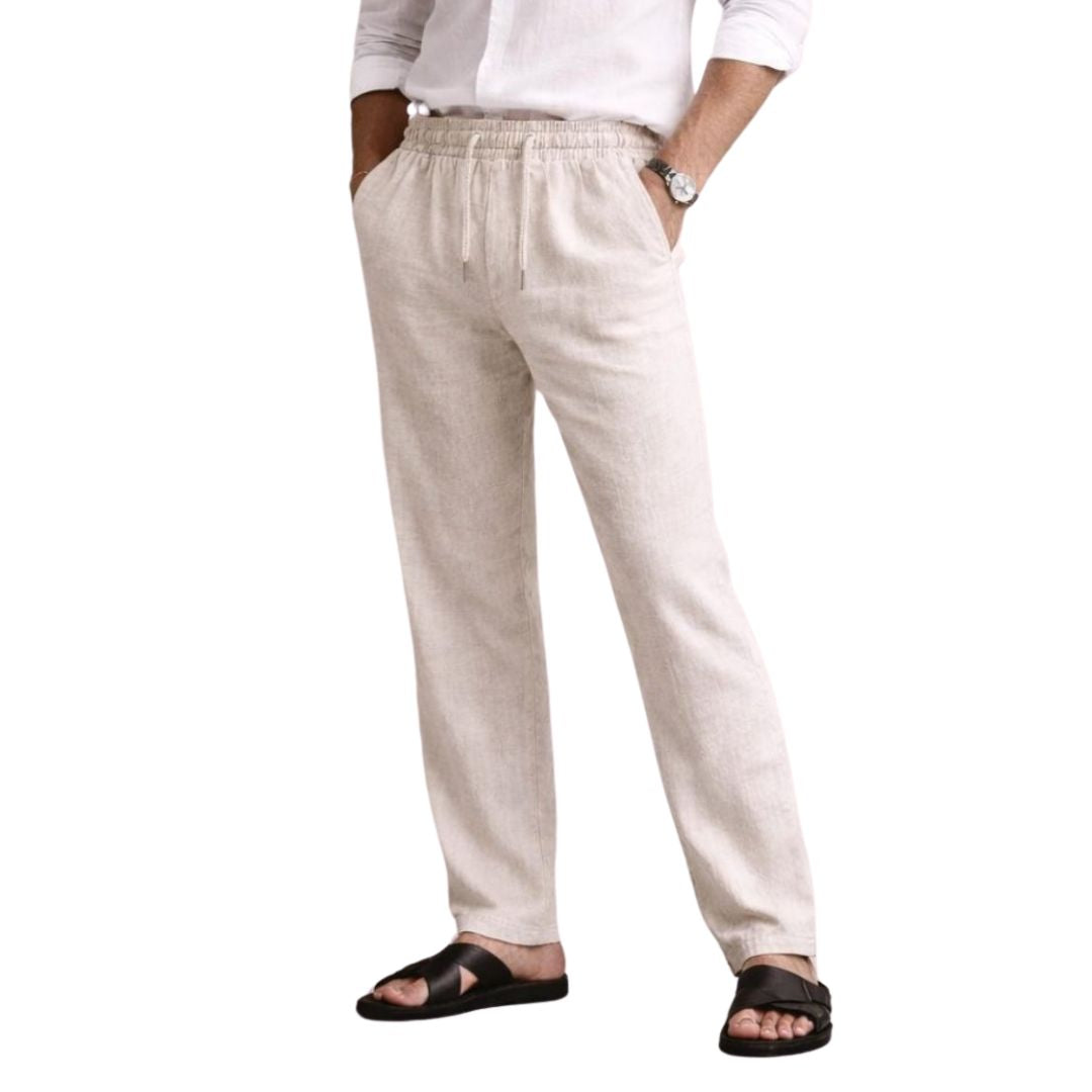 GIANNI LUPO מכנס פשתן FJ3270 S26 BEIGE