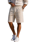 GIANNI LUPO מכנס קצר פשתן FJ3269 SAND