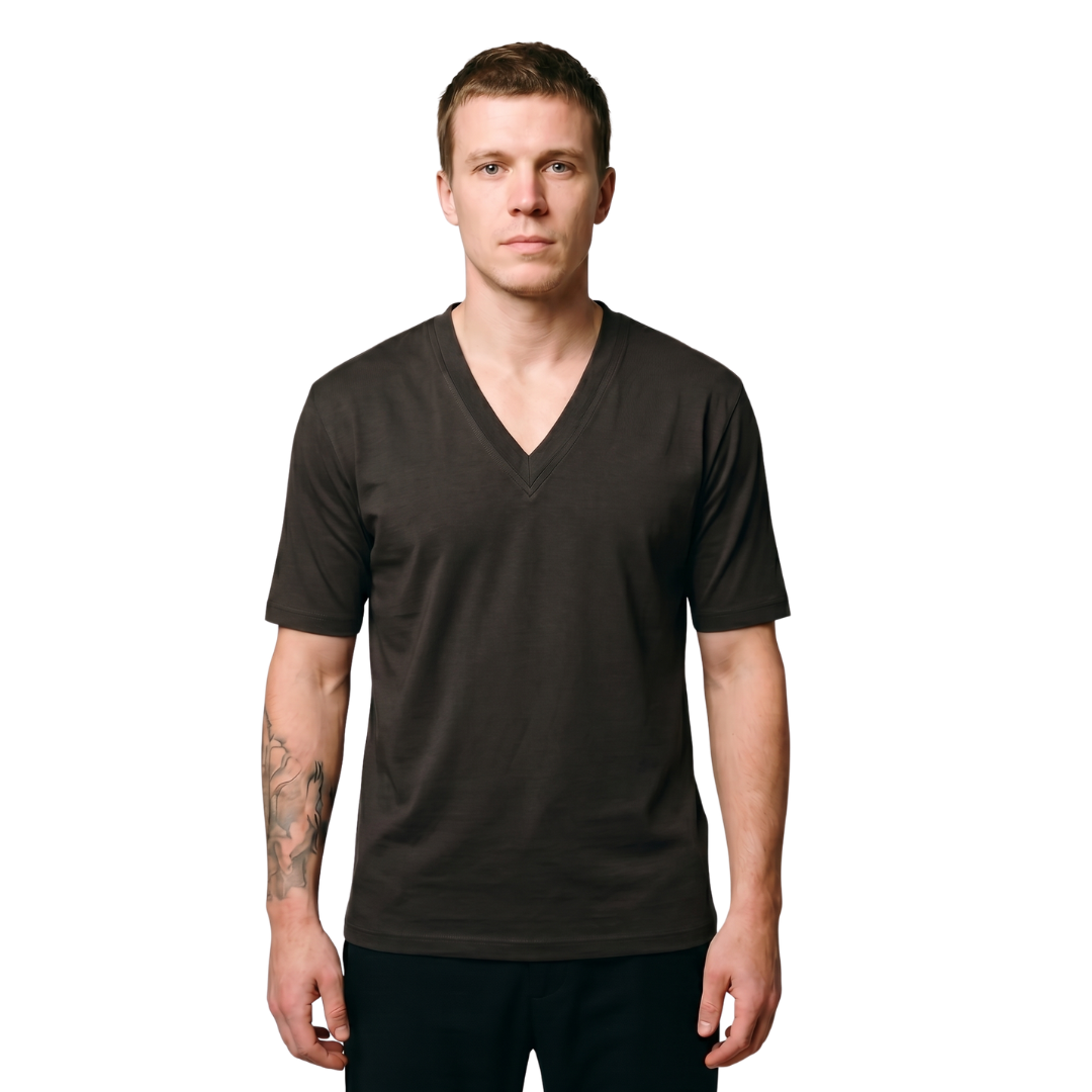0443 חולצת ואנזן - V NECK MID
