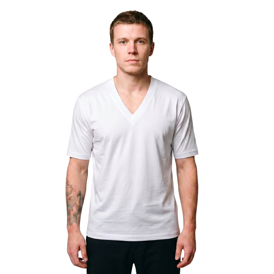 0442 חולצת ואנזן - V NECK MID