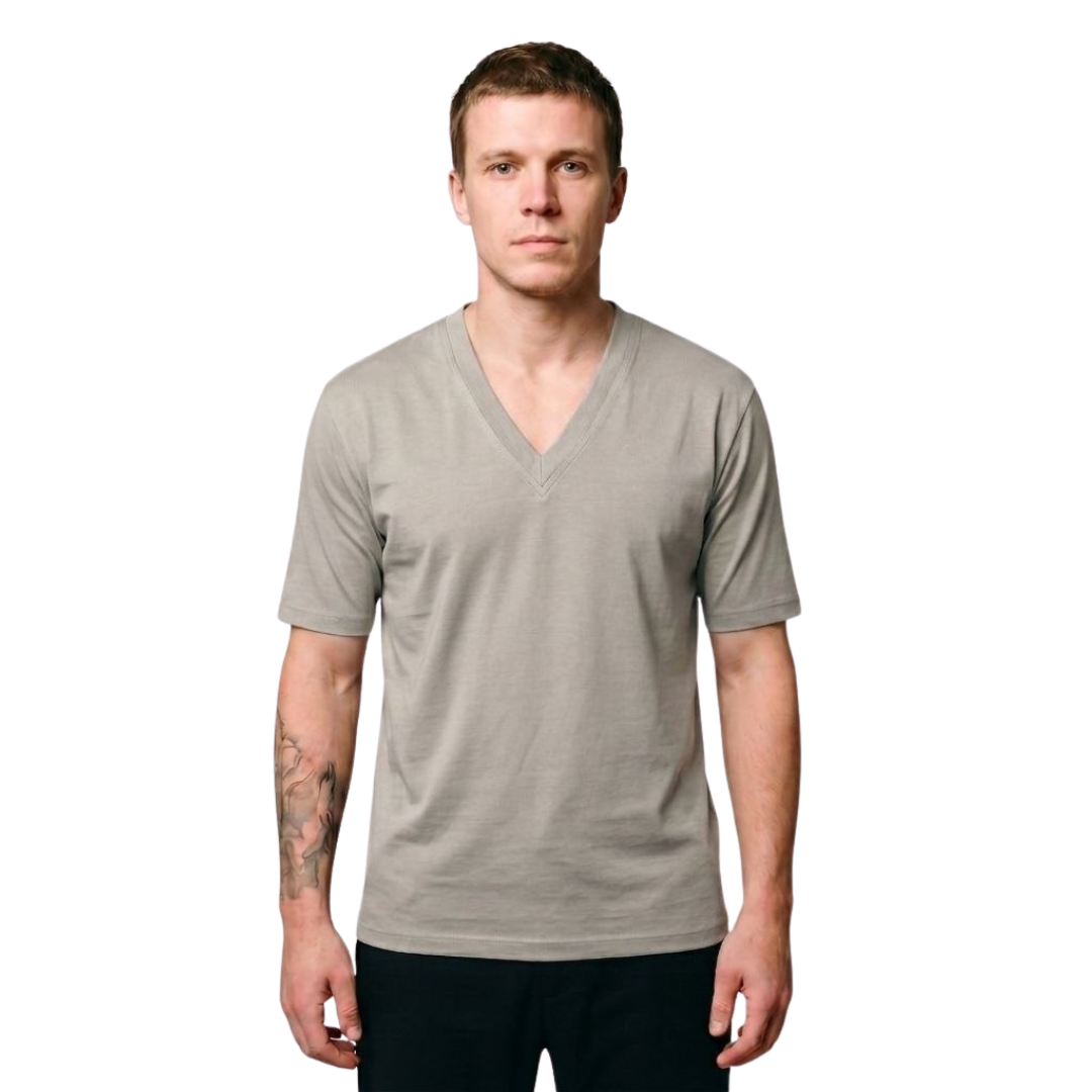 0444 חולצת ואנזן - V NECK MID