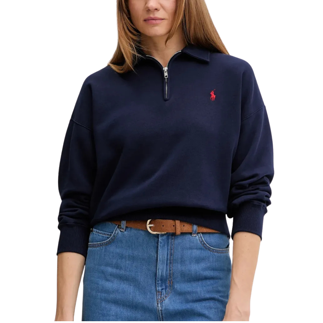211B18685 010 KNIT-HALF ZIP-SWEATSHIRT