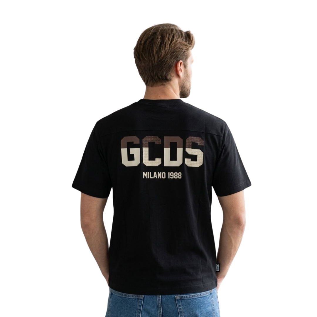 GCDS T-SHIRT MT42 BLACK