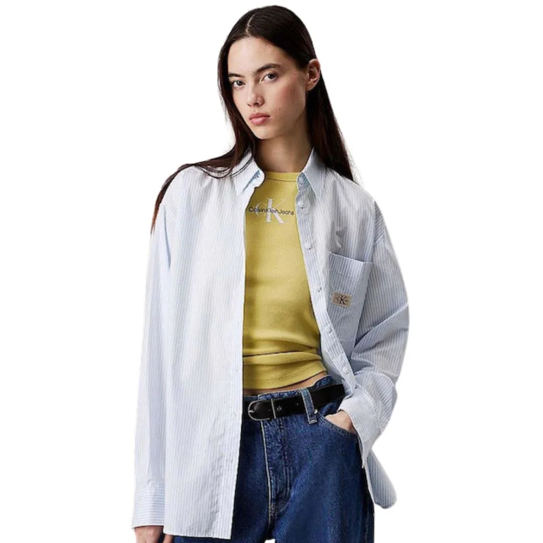 WOVEN LABEL RELAXED SHIRT J20J224436 0K6