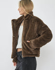 FUR JKT 26172831 BROWN 56