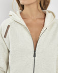 CVC ZIPPED HOODED JKT 26173857T CREAM 01