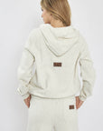 CVC ZIPPED HOODED JKT 26173857T CREAM 01