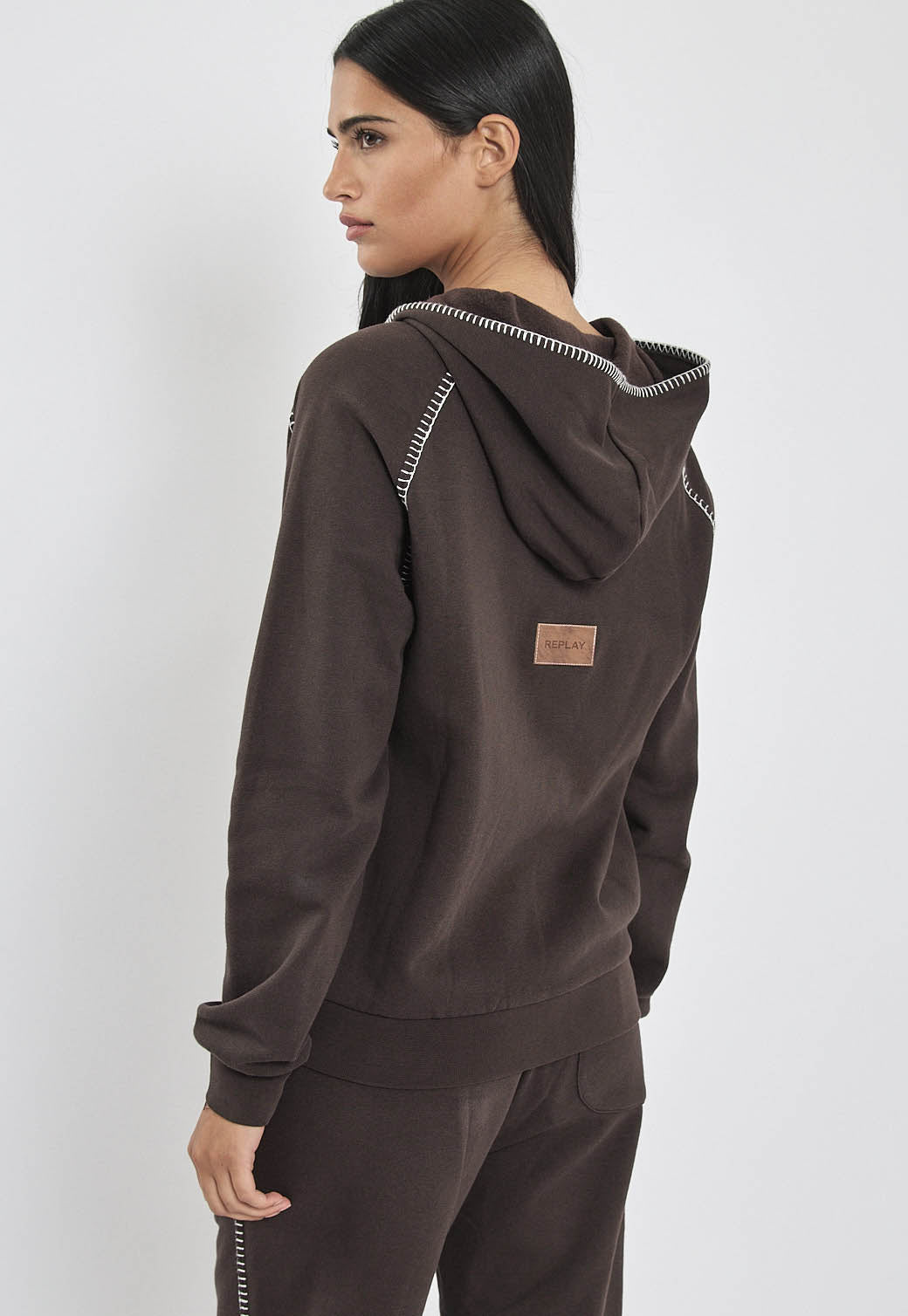 סט טרנינג לנשים חום ריפליי