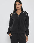 CVC ZIPPED HOODED JKT 26173857T BLACK 99
