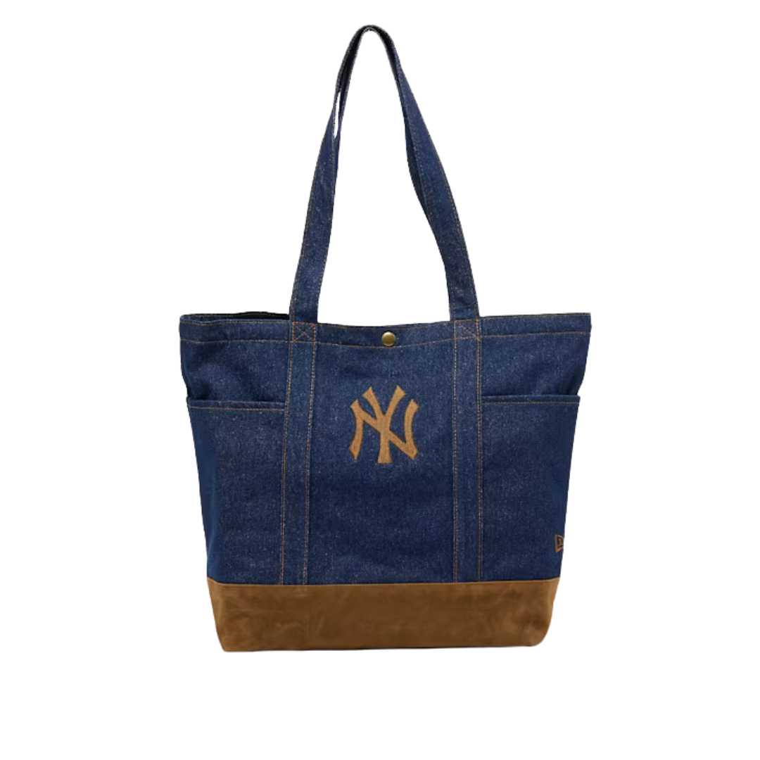 60856115 Suede Denim Tote NY Yankees - NVY