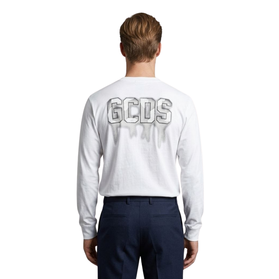 GCDS T-SHIRT ML23 WHITE